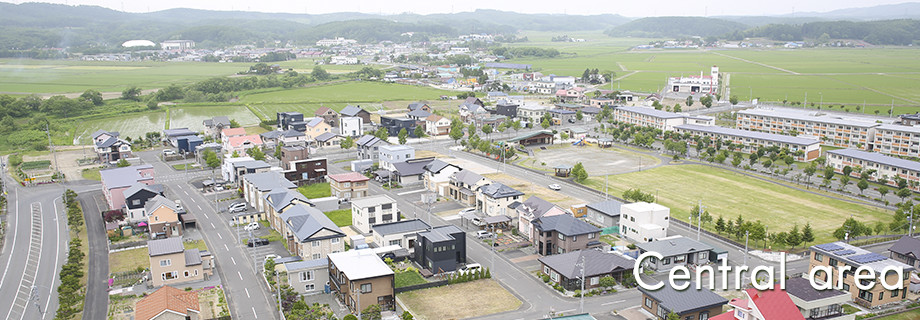 厚真町市街地