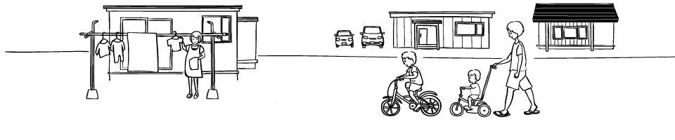 家を借りるのイラスト