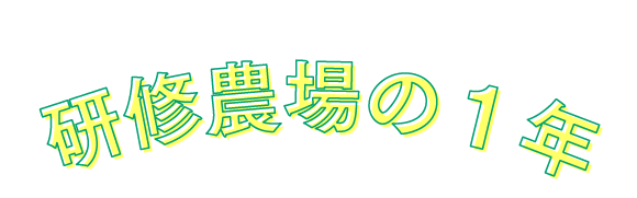 研修農場の1年テキスト画像