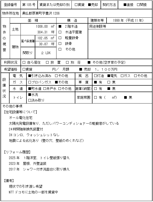 105号登録