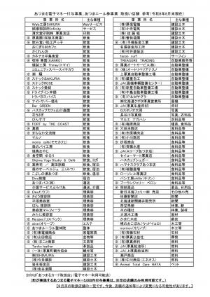 物価高騰経済対策事業のお知らせチラシ(裏面)