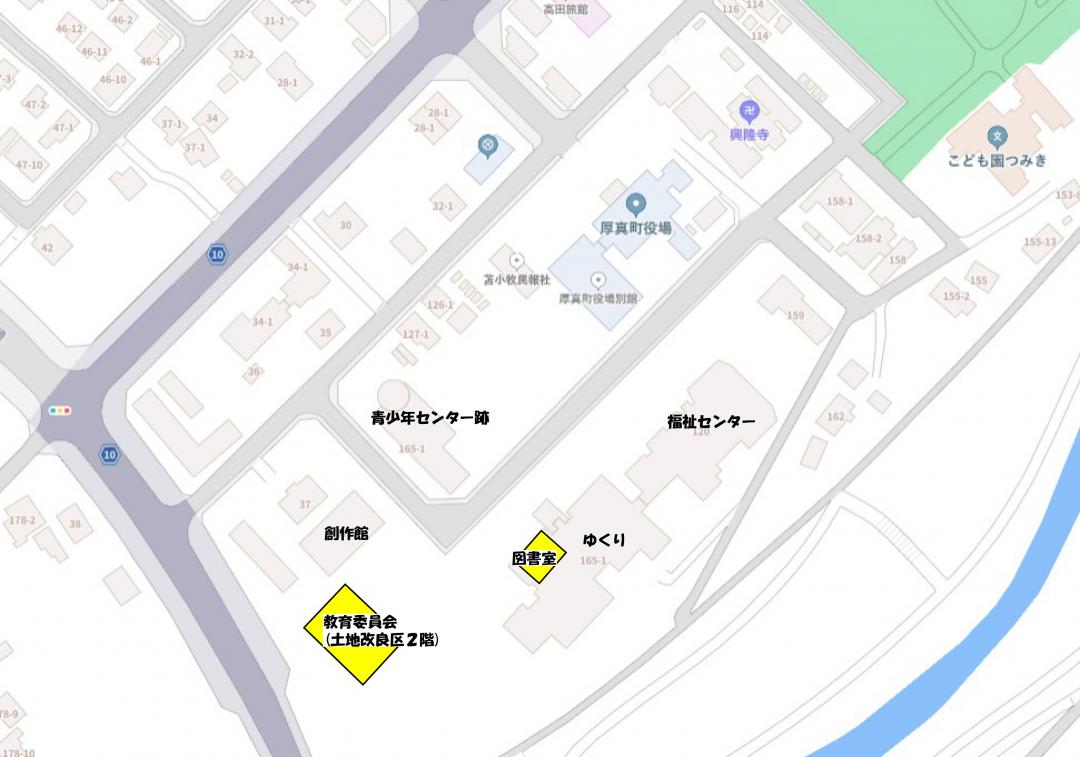 青少年センター周辺地図